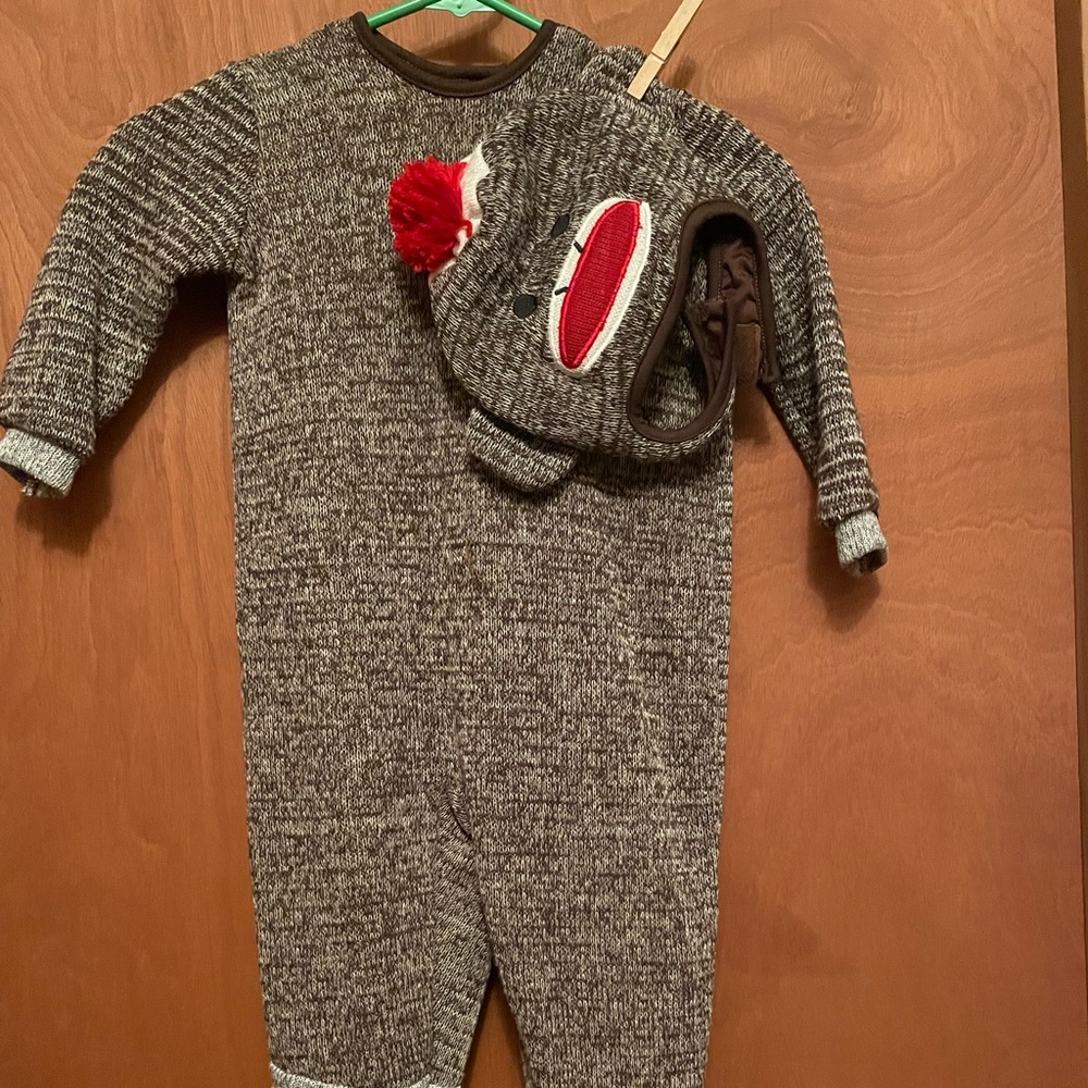 Sock Monkey onesie